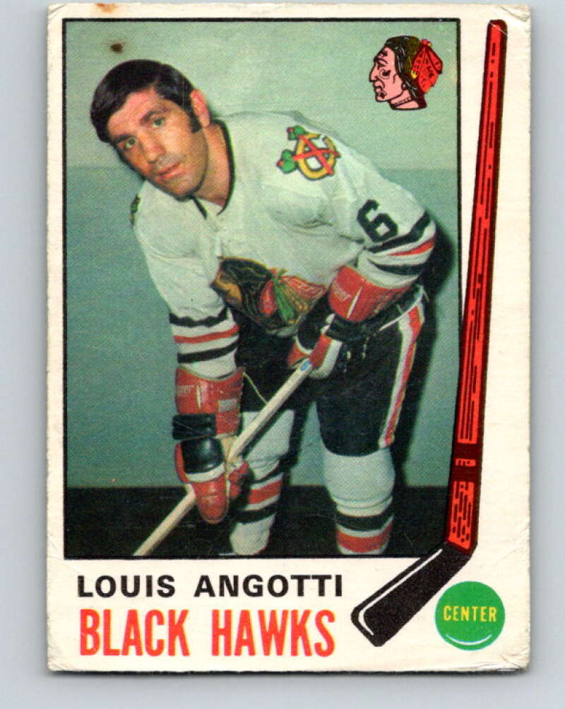 1969-70 O-Pee-Chee #134 Lou Angotti Chicago Blackhawks V1507
