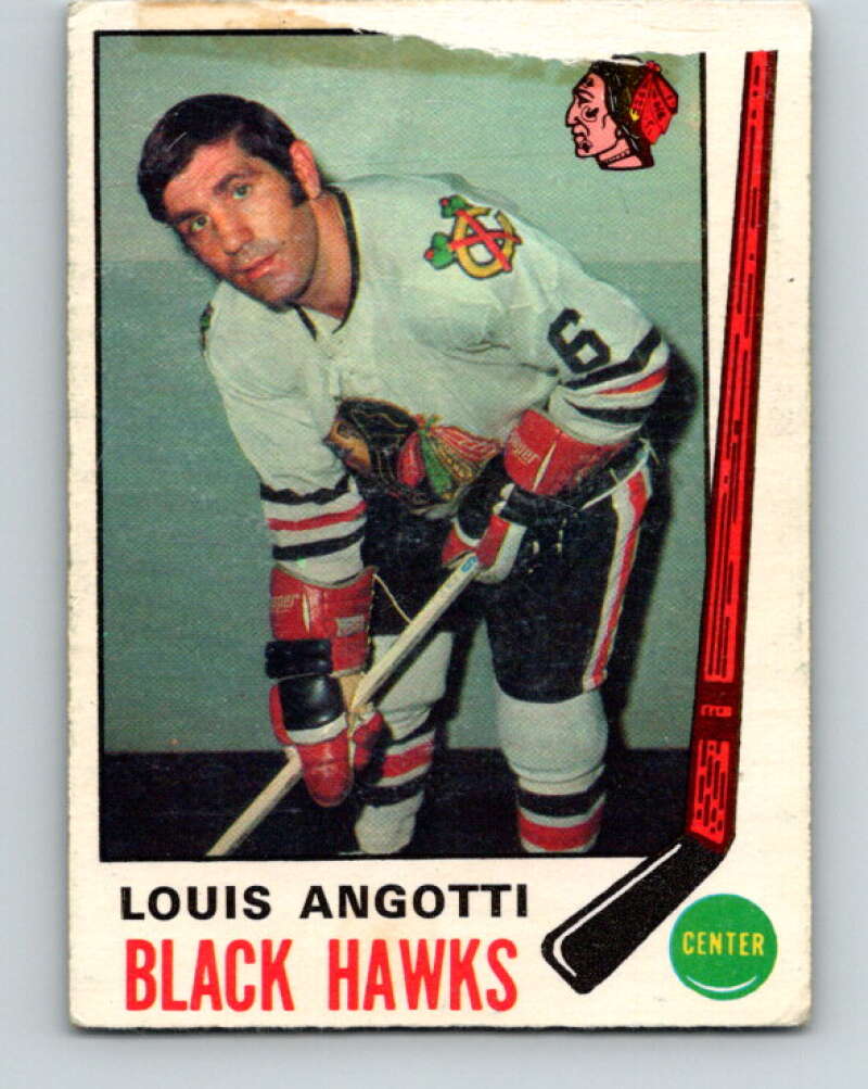 1969-70 O-Pee-Chee #134 Lou Angotti Chicago Blackhawks V1508