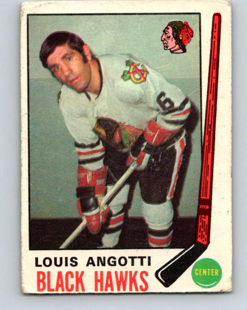 1969-70 O-Pee-Chee #134 Lou Angotti Chicago Blackhawks V1509