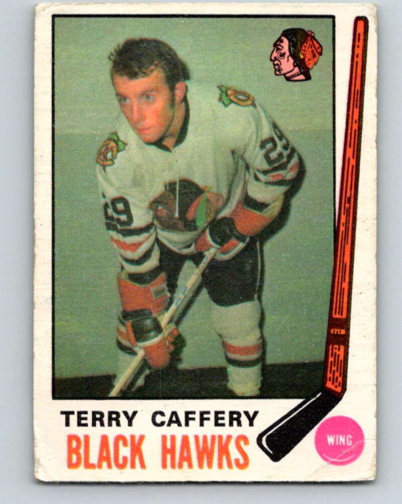 1969-70 O-Pee-Chee #135 Terry Caffery RC Rookie Chicago Blackhawks V1513