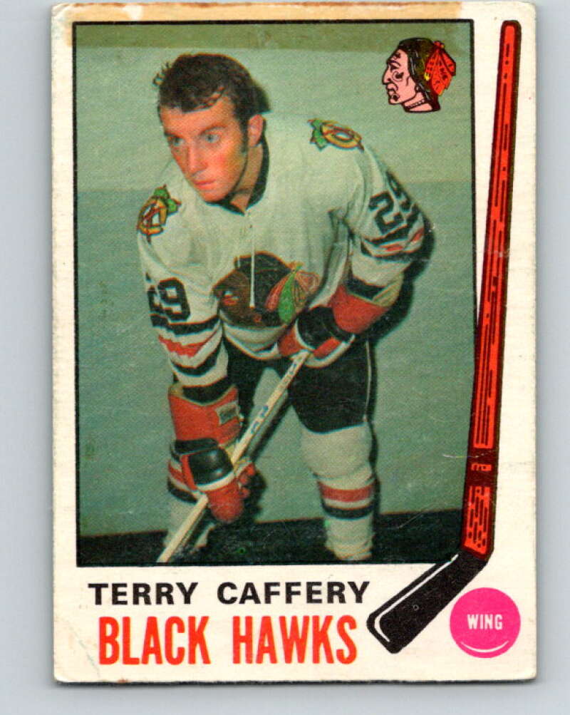 1969-70 O-Pee-Chee #135 Terry Caffery RC Rookie Chicago Blackhawks V1520