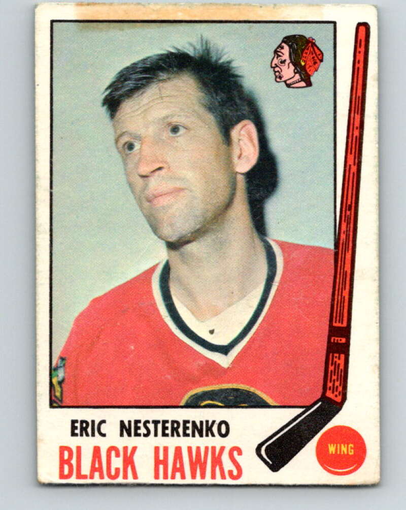 1969-70 O-Pee-Chee #136 Eric Nesterenko Chicago Blackhawks V1521