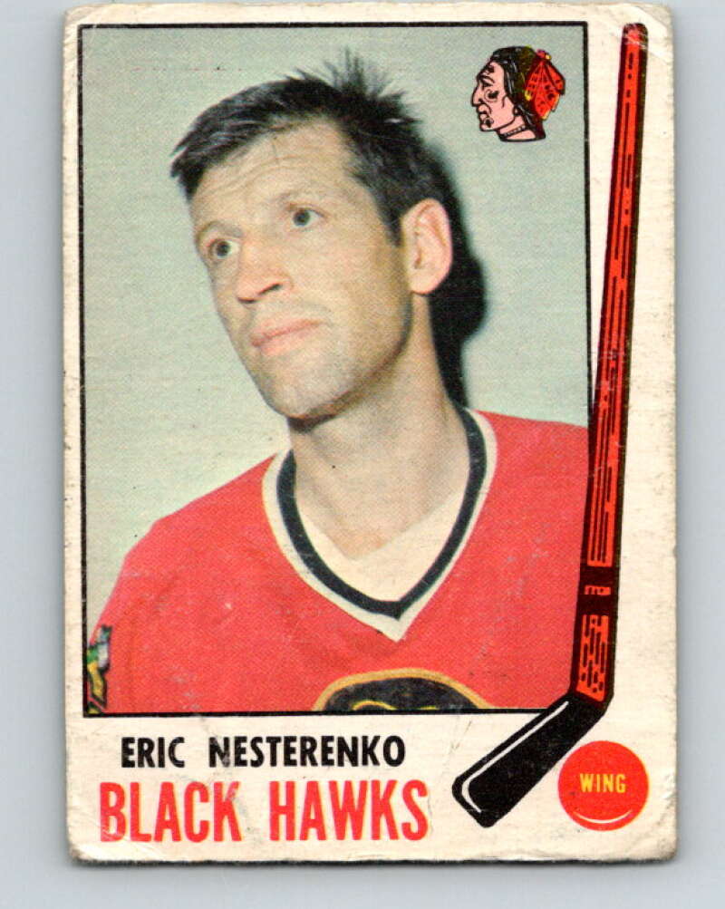 1969-70 O-Pee-Chee #136 Eric Nesterenko Chicago Blackhawks V1524