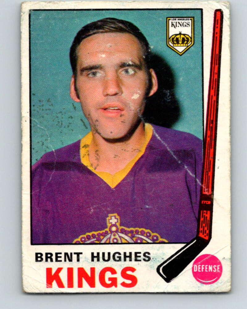 1969-70 O-Pee-Chee #144 Brent Hughes RC Rookie Los Angeles Kings V1568