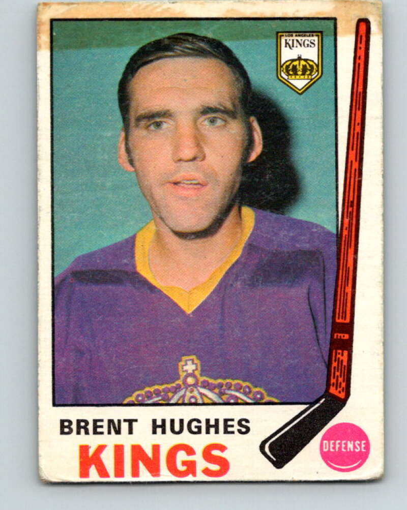 1969-70 O-Pee-Chee #144 Brent Hughes RC Rookie Los Angeles Kings V1569