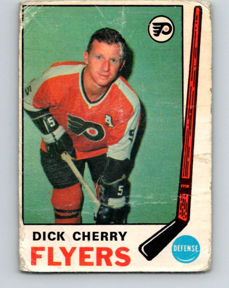 1969-70 O-Pee-Chee #173 Dick Cherry RC Rookie Philadelphia Flyers V1722