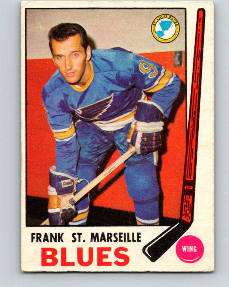 1969-70 O-Pee-Chee #177 Frank St. Marseille RC Rookie St. Louis Blues V1741