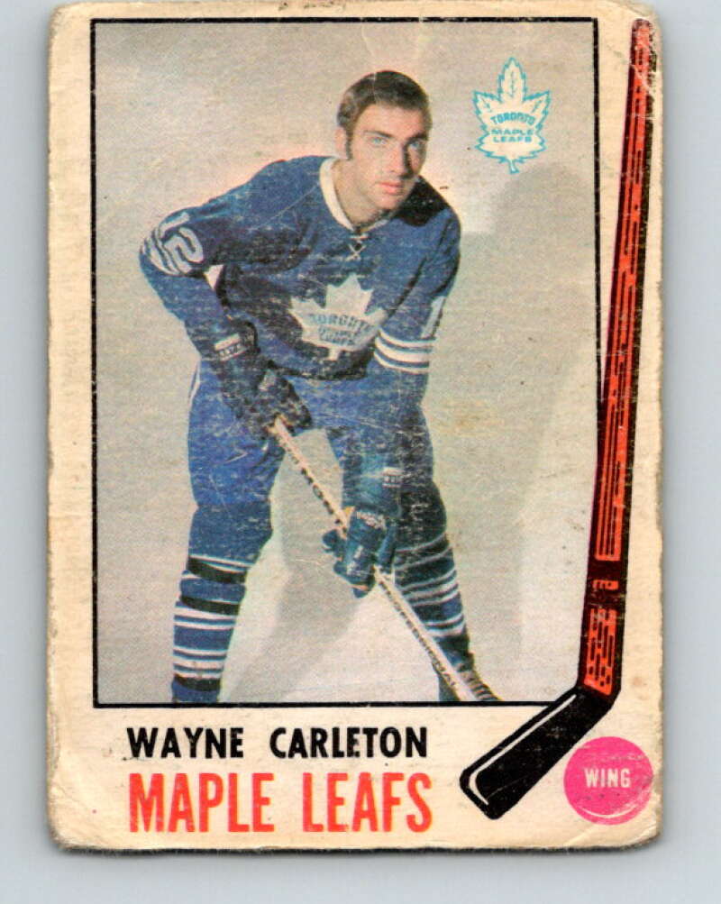 1969-70 O-Pee-Chee #184 Wayne Carleton Toronto Maple Leafs V1777
