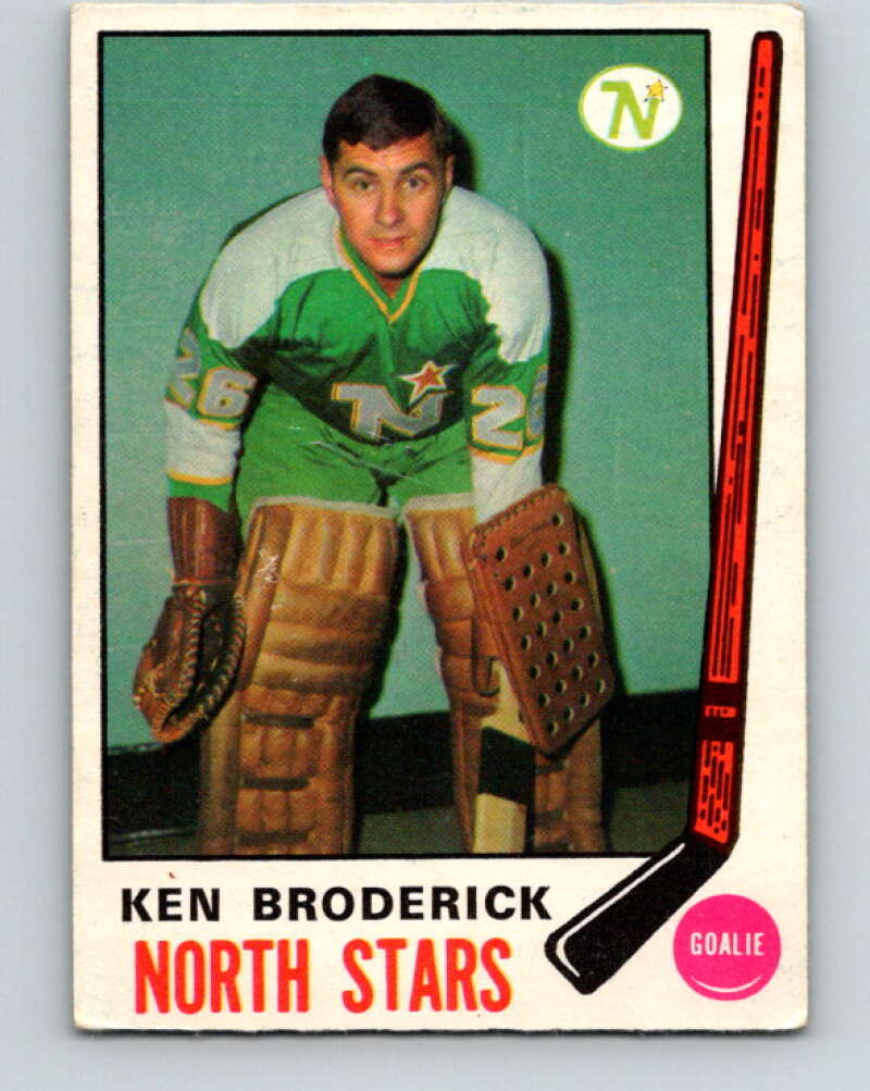 1969-70 O-Pee-Chee #197 Ken Broderick RC Rookie North Stars V1854
