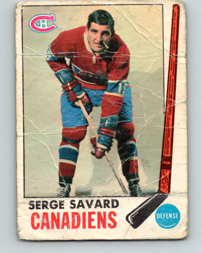 1969-70 O-Pee-Chee #4 Serge Savard RC Rookie Montreal Canadiens V2005
