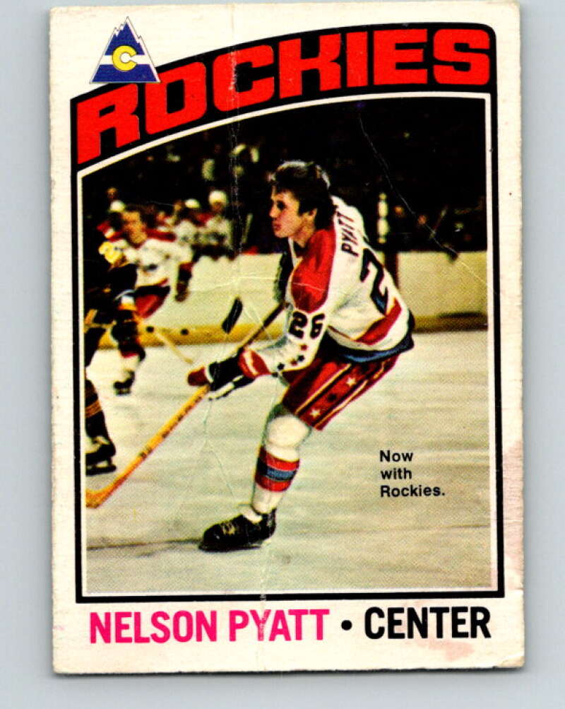 1976-77 OPC #98 Nelson Pyatt RC Rookie Colorado Rockies V2082