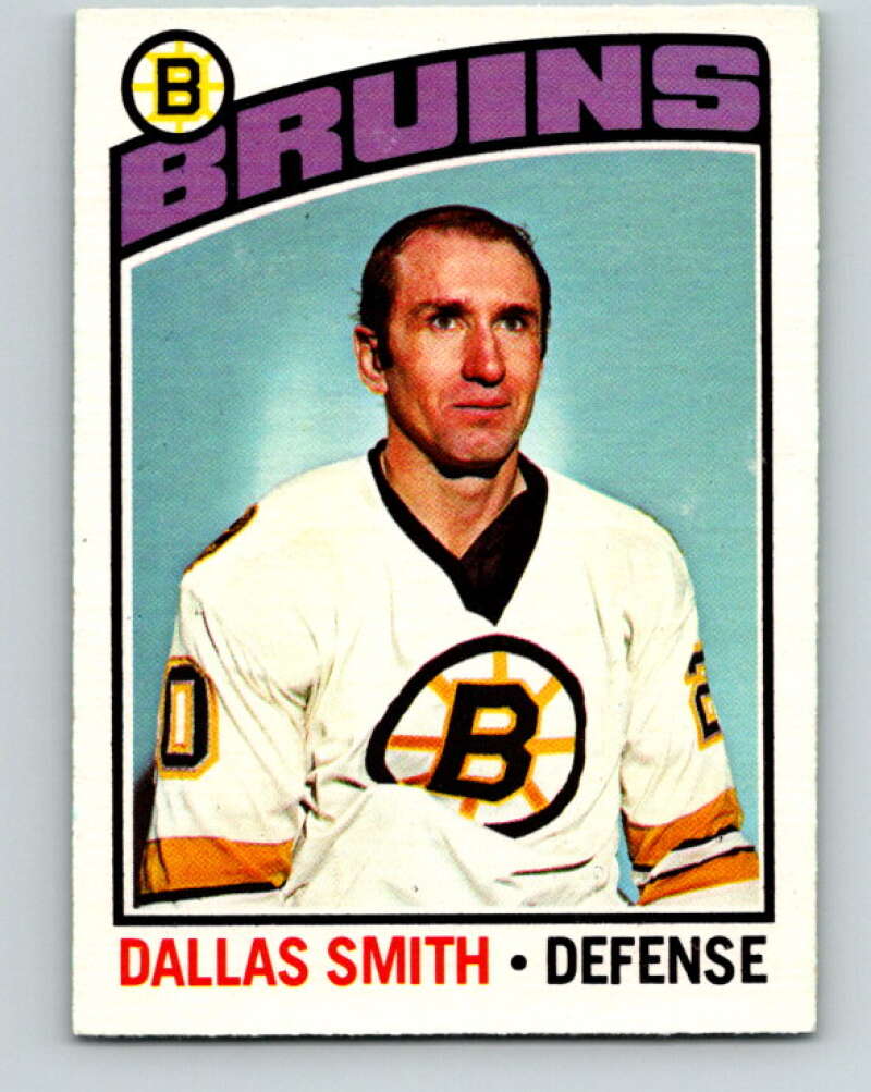 1976-77 OPC #105 Dallas Smith Boston Bruins V2086