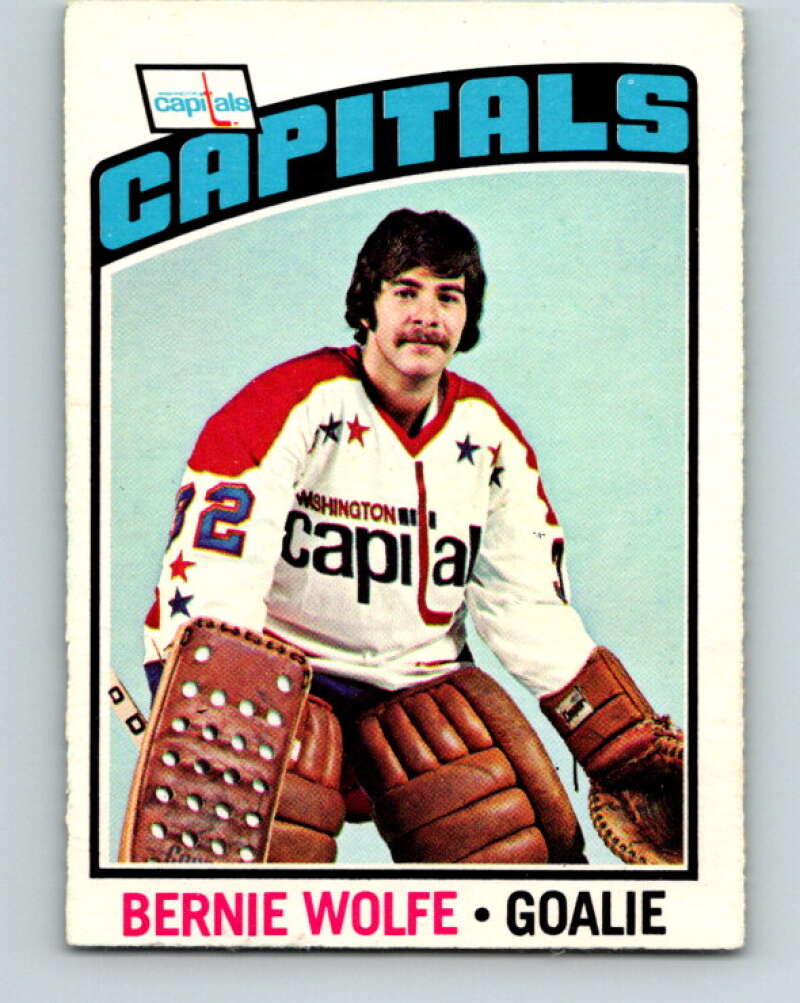 1976-77 OPC #227 Bernie Wolfe RC Rookie Washington Capitals V2170
