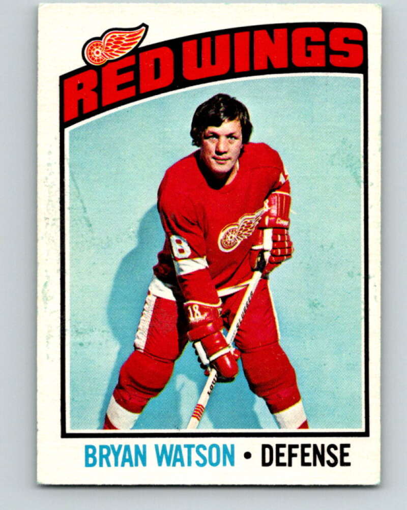 1976-77 OPC #228 Bryan Watson Detroit Red Wings V2173