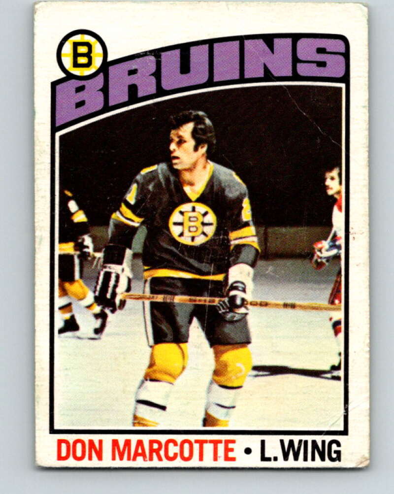 1976-77 OPC #234 Don Marcotte Boston Bruins V2178