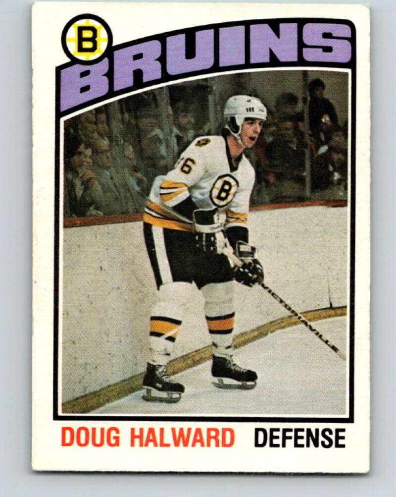 1976-77 OPC #306 Doug Halward RC Rookie Boston Bruins V2273