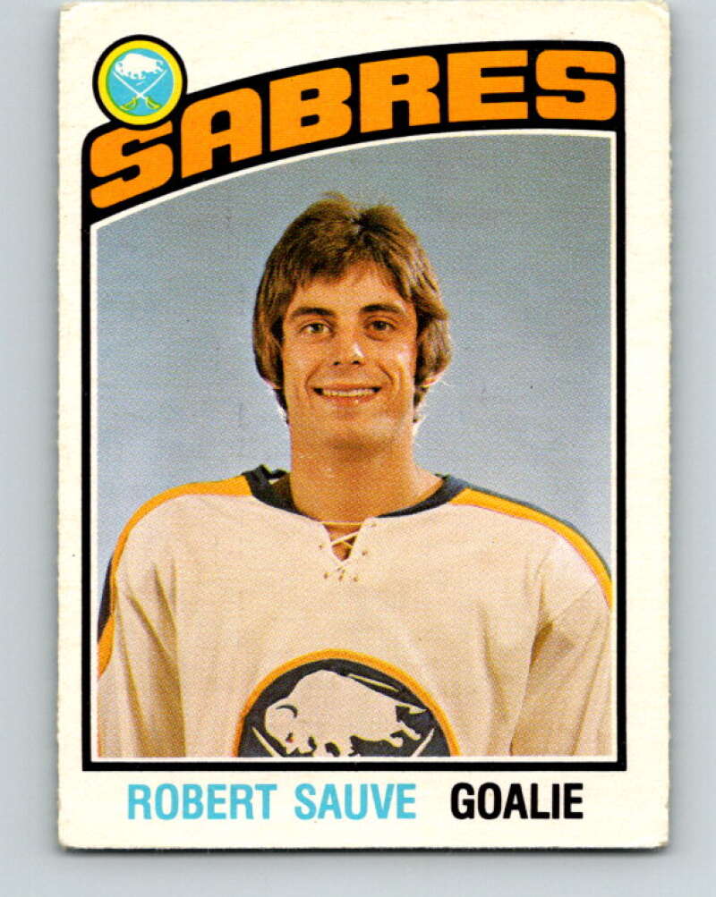 1976-77 OPC #308 Bob Sauve RC Rookie Buffalo Sabres V2276