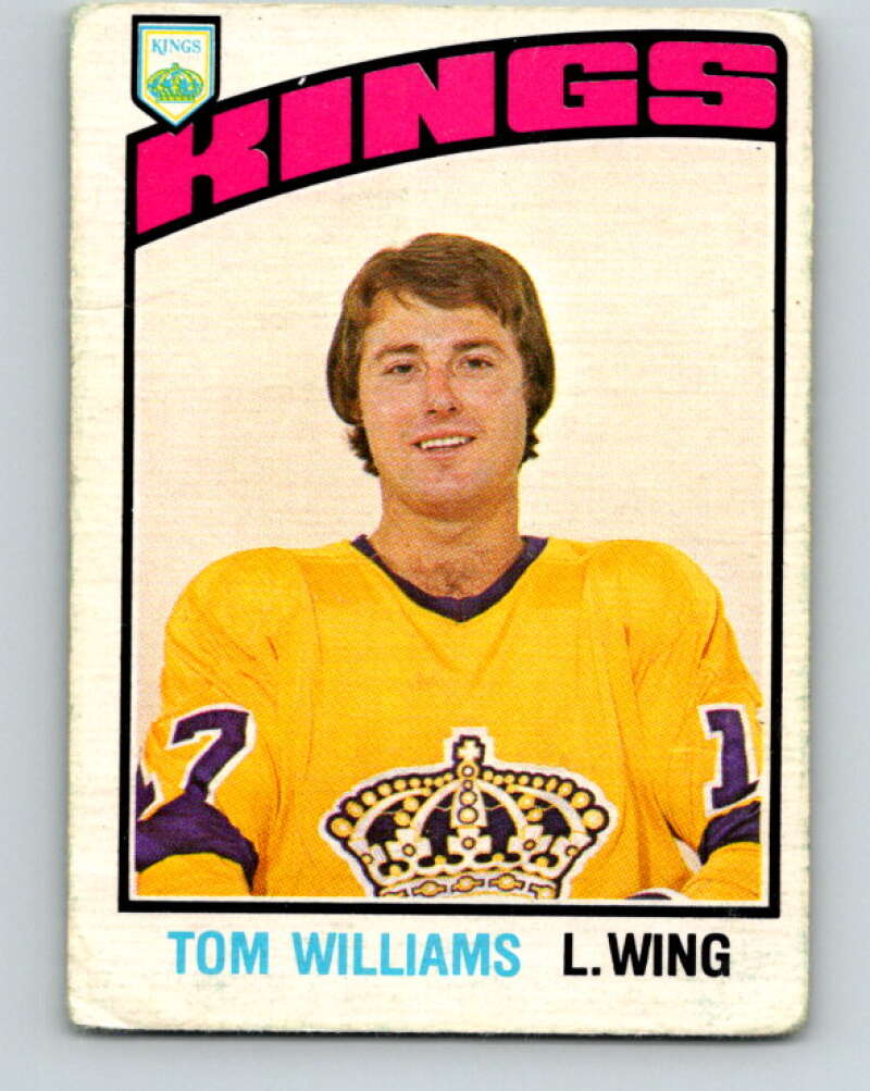 1976-77 O-Pee-Chee #319 Tom Williams Los Angeles Kings V2285