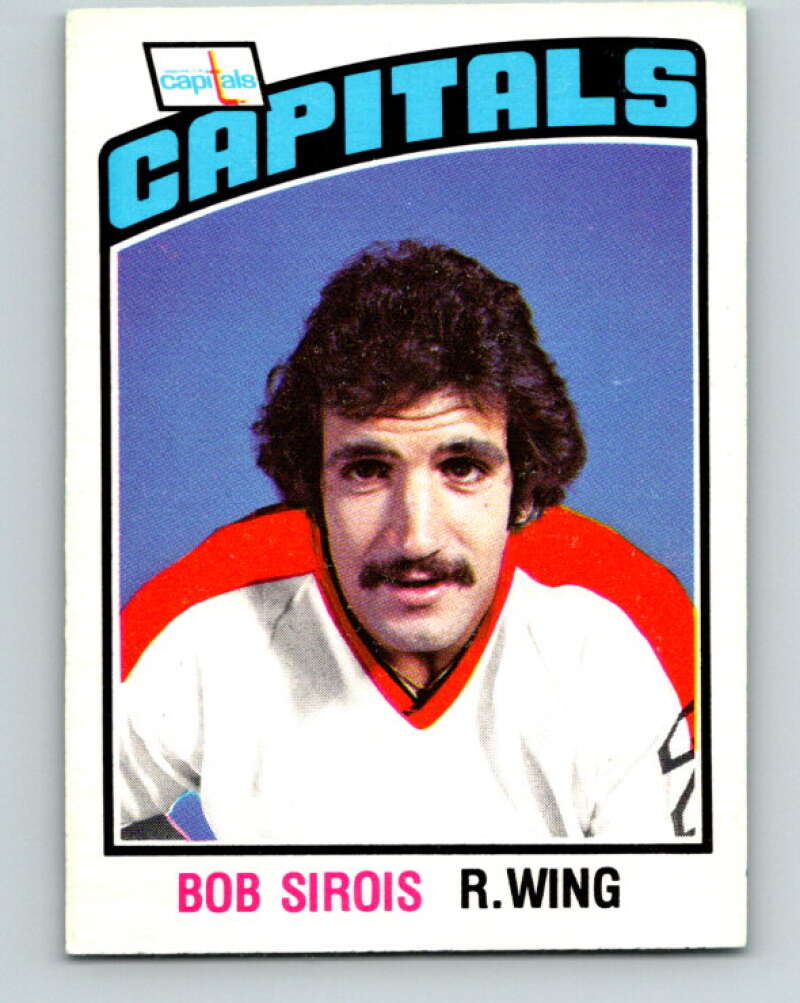 1976-77 O-Pee-Chee #323 Bob Sirois RC Rookie Washington Capitals V2291
