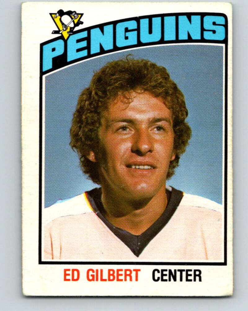 1976-77 O-Pee-Chee #329 Ed Gilbert Pittsburgh Penguins V2295