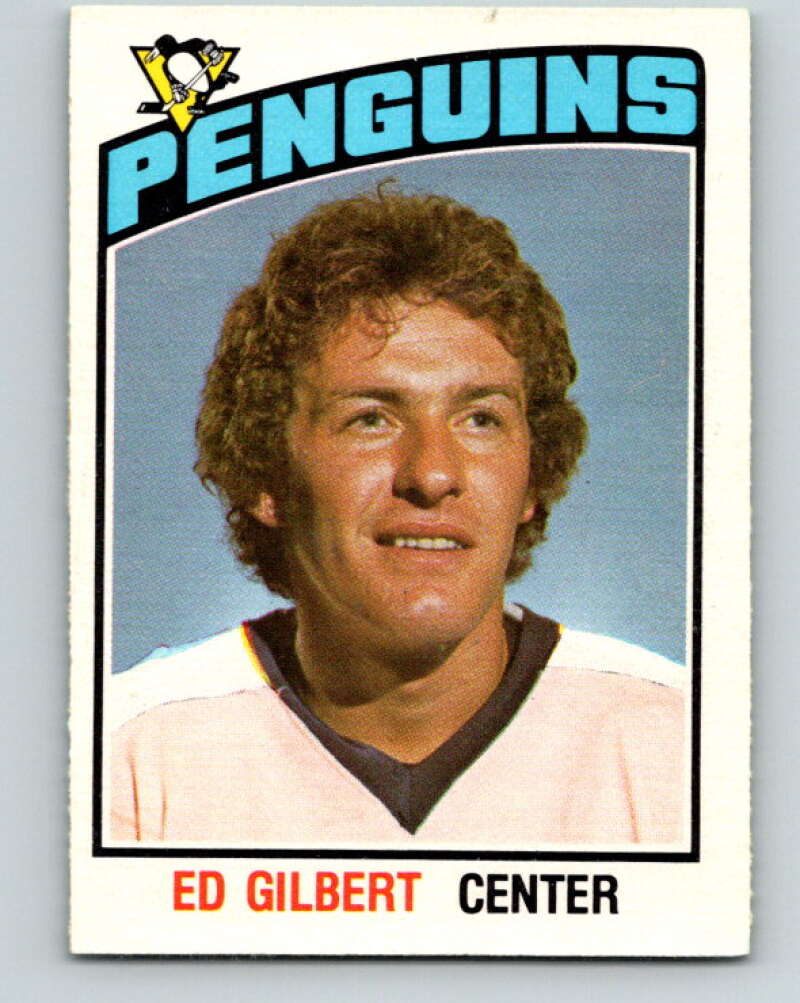 1976-77 O-Pee-Chee #329 Ed Gilbert Pittsburgh Penguins V2297
