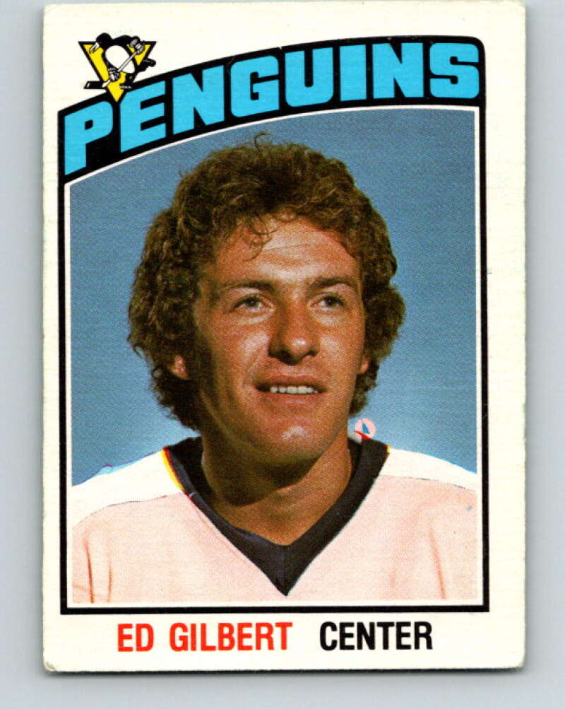 1976-77 O-Pee-Chee #329 Ed Gilbert Pittsburgh Penguins V2298