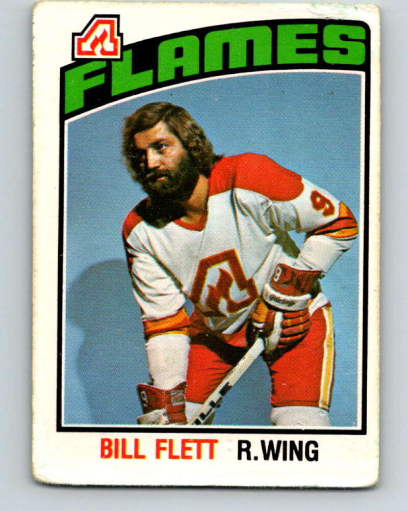1976-77 O-Pee-Chee #332 Bill Flett Atlanta Flames V2299