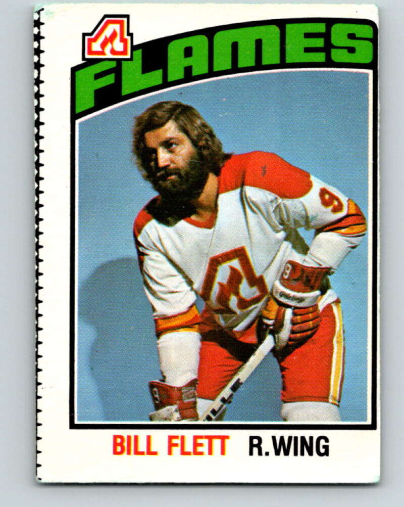 1976-77 O-Pee-Chee #332 Bill Flett Atlanta Flames V2300