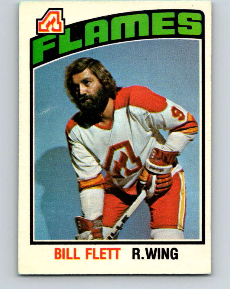 1976-77 O-Pee-Chee #332 Bill Flett Atlanta Flames V2301