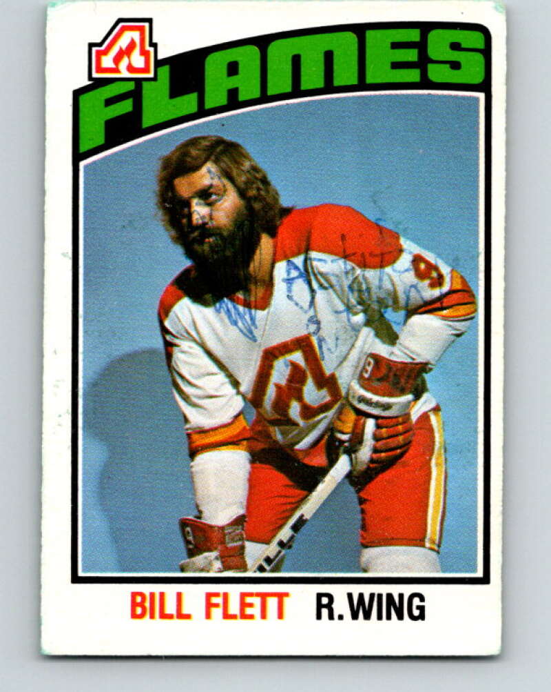 1976-77 O-Pee-Chee #332 Bill Flett Atlanta Flames V2302