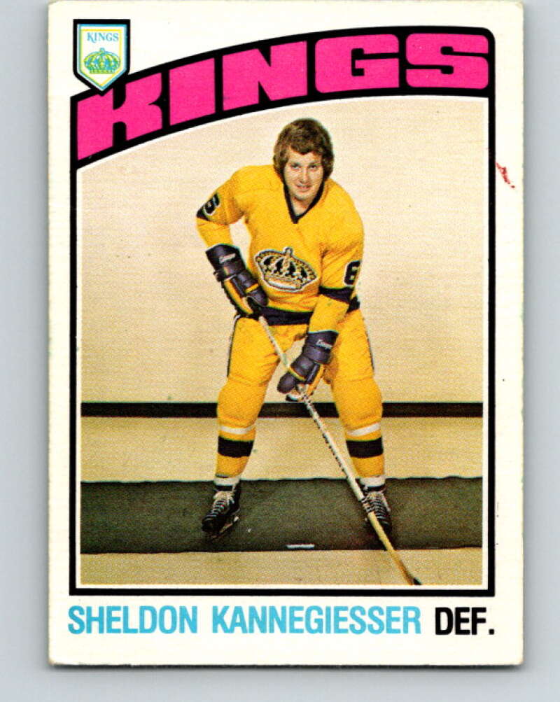 1976-77 O-Pee-Chee #335 Sheldon Kannegiesser Los Angeles Kings V2307