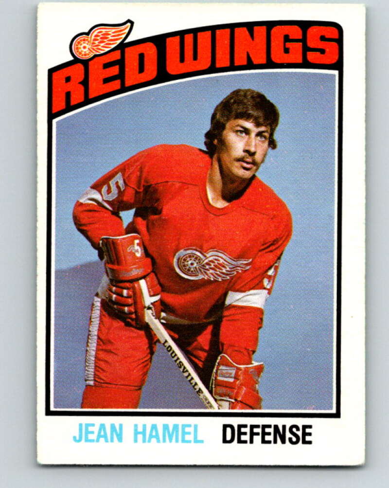1976-77 O-Pee-Chee #340 Jean Hamel Detroit Red Wings V2318