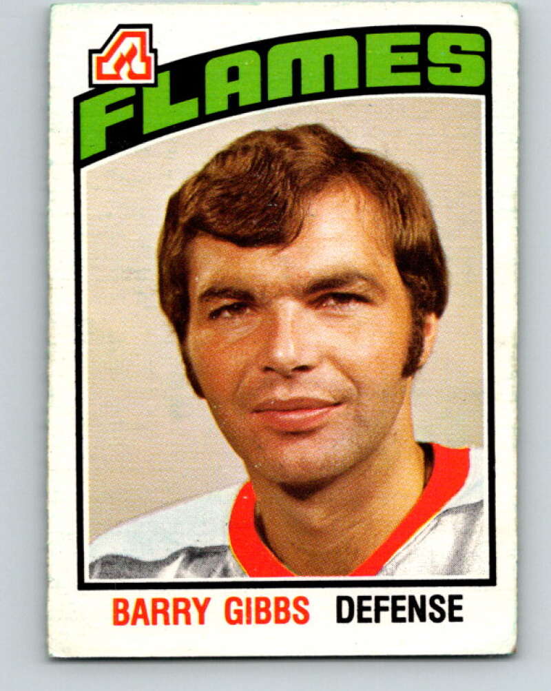 1976-77 O-Pee-Chee #341 Barry Gibbs Atlanta Flames V2323