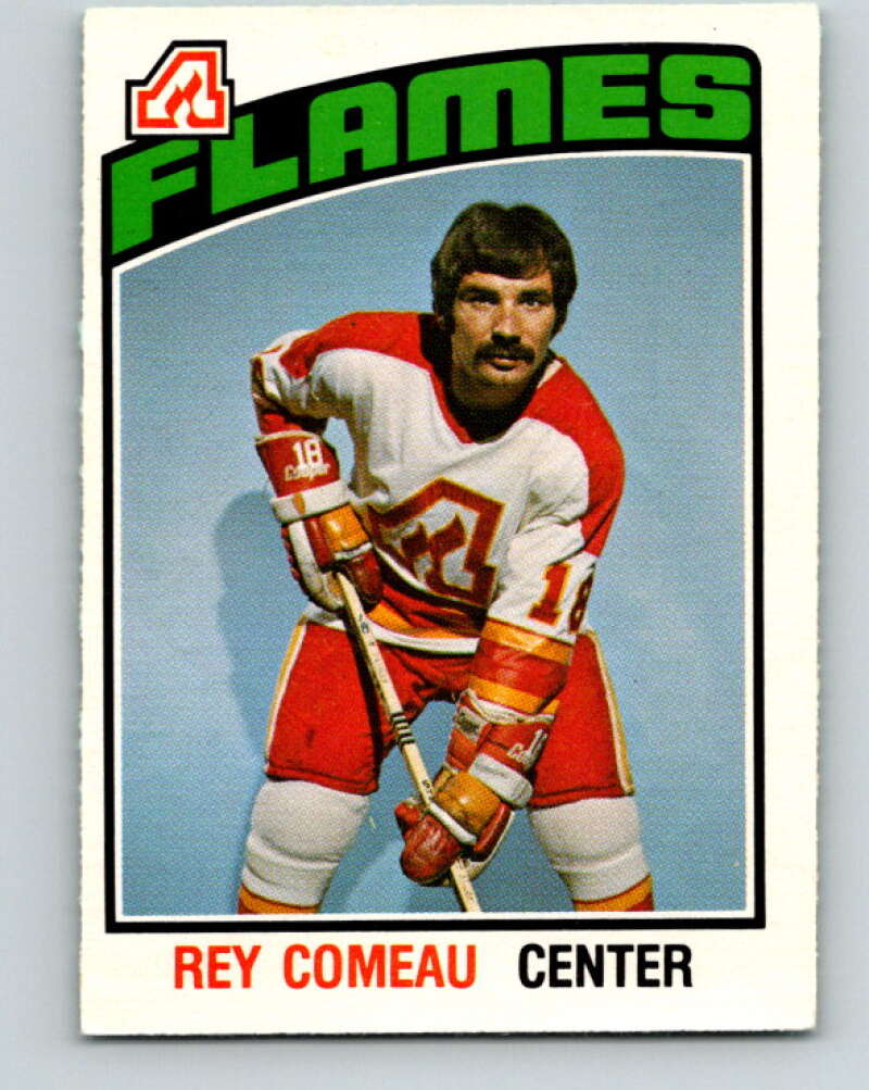 1976-77 O-Pee-Chee #343 Rey Comeau Atlanta Flames V2326