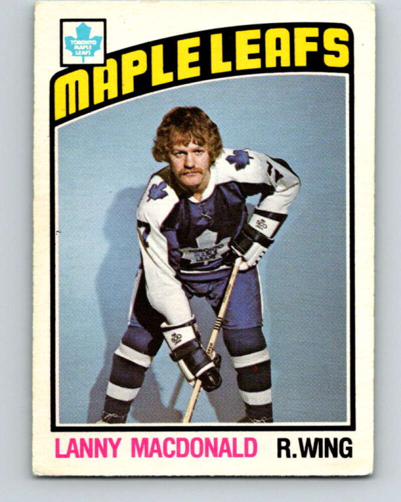 1976-77 O-Pee-Chee #348 Lanny McDonald Toronto Maple Leafs V2331