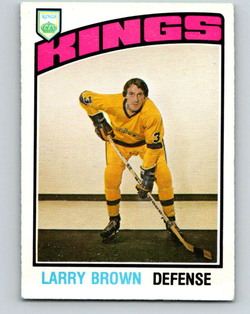 1976-77 O-Pee-Chee #355 Larry Brown Los Angeles Kings V2341