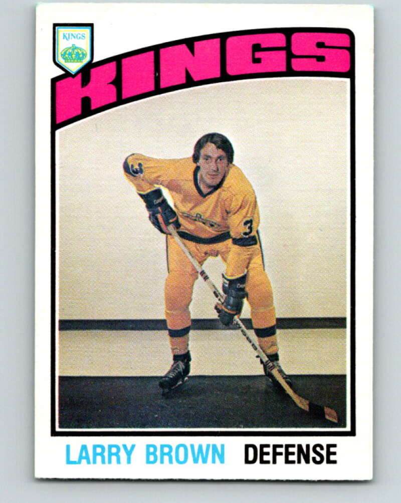 1976-77 O-Pee-Chee #355 Larry Brown Los Angeles Kings V2342