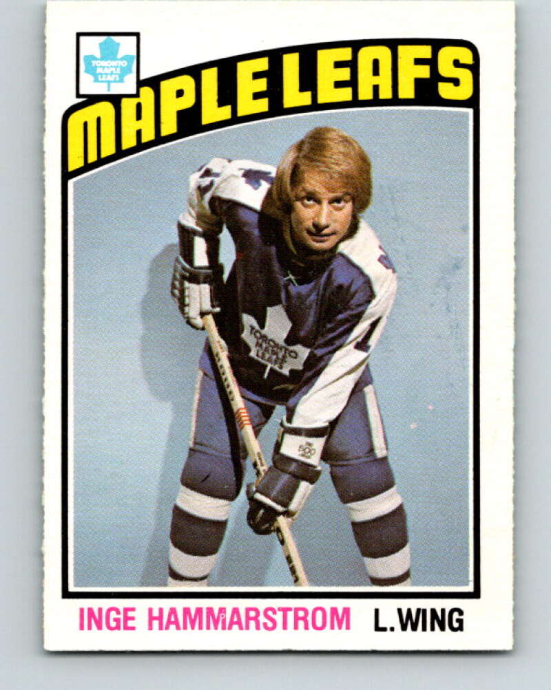 1976-77 O-Pee-Chee #358 Inge Hammarstrom Toronto Maple Leafs V2345