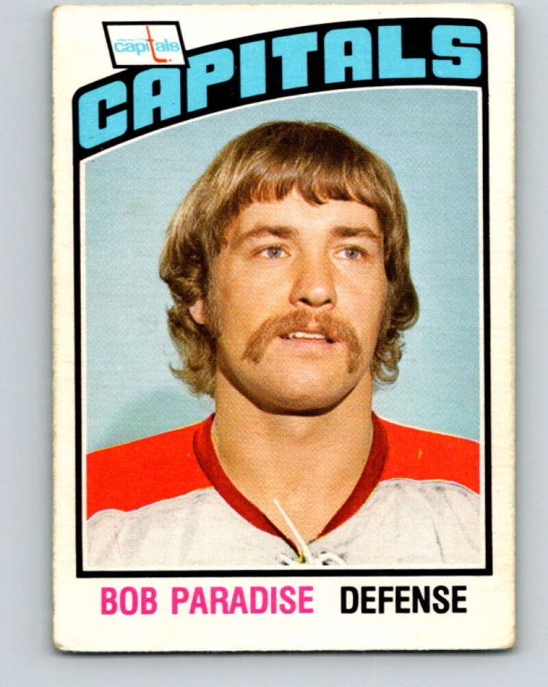 1976-77 O-Pee-Chee #368 Bob Paradise Washington Capitals V2356