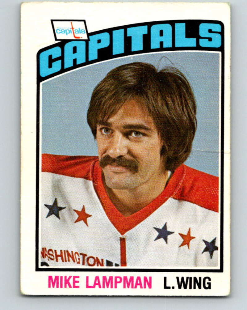 1976-77 O-Pee-Chee #375 Mike Lampman RC Rookie Washington Capitals V2359