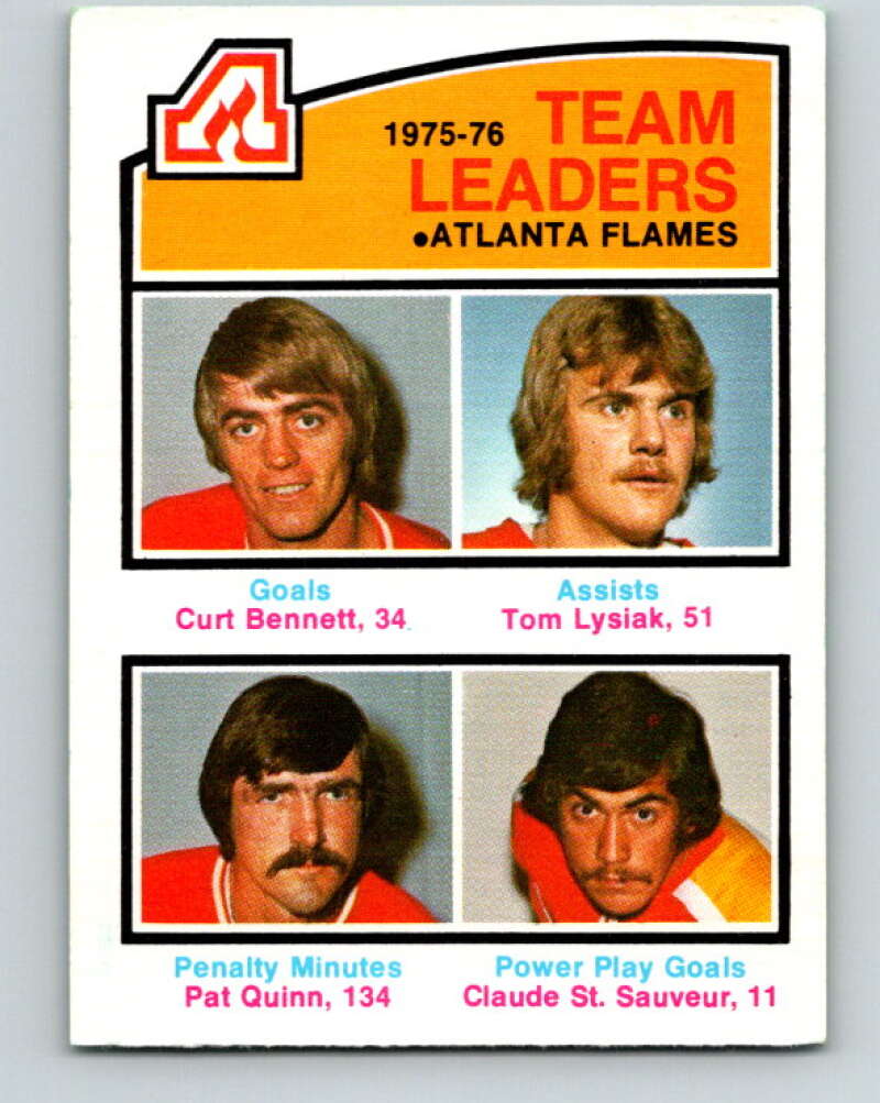 1976-77 O-Pee-Chee #379 Bennett/Lysiak/Quinn/St. Sauveur TL V2362