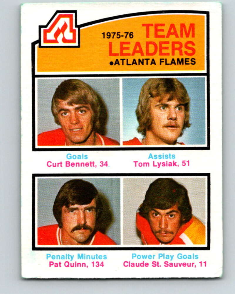 1976-77 O-Pee-Chee #379 Bennett/Lysiak/Quinn/St. Sauveur TL V2363