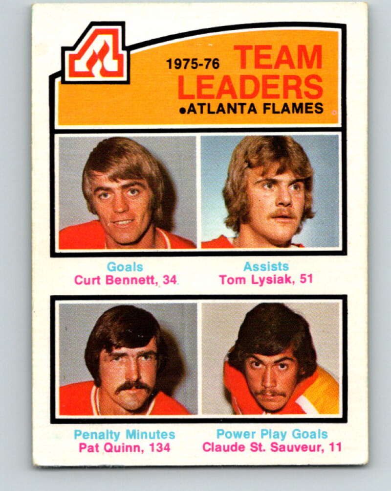1976-77 O-Pee-Chee #379 Bennett/Lysiak/Quinn/St. Sauveur TL V2366
