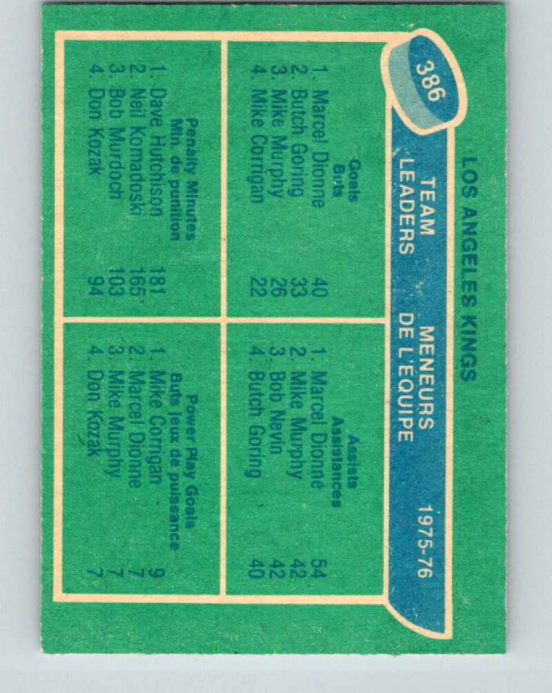 1976-77 O-Pee-Chee #385 Bergeron/ McKechnie/Watson TL Wings V2381