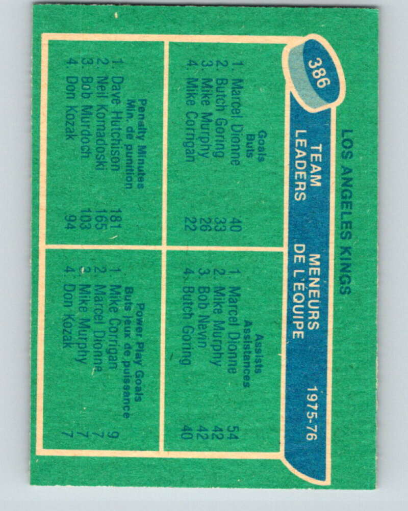 1976-77 O-Pee-Chee #385 Bergeron/ McKechnie/Watson TL Wings V2382