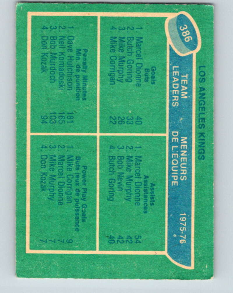 1976-77 O-Pee-Chee #385 Bergeron/ McKechnie/Watson TL Wings V2383