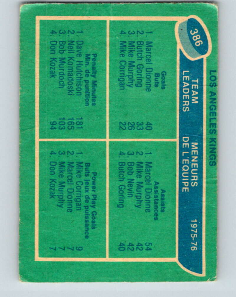 1976-77 O-Pee-Chee #385 Bergeron/ McKechnie/Watson TL Wings V2385