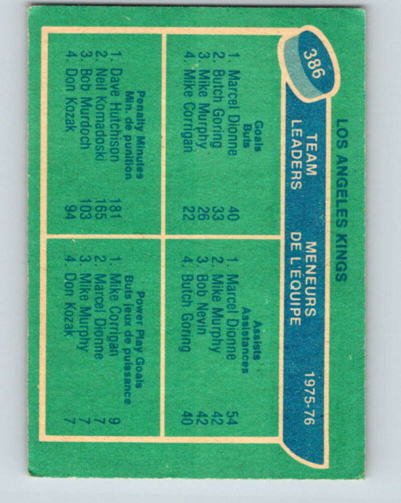 1976-77 O-Pee-Chee #385 Bergeron/ McKechnie/Watson TL Wings V2386