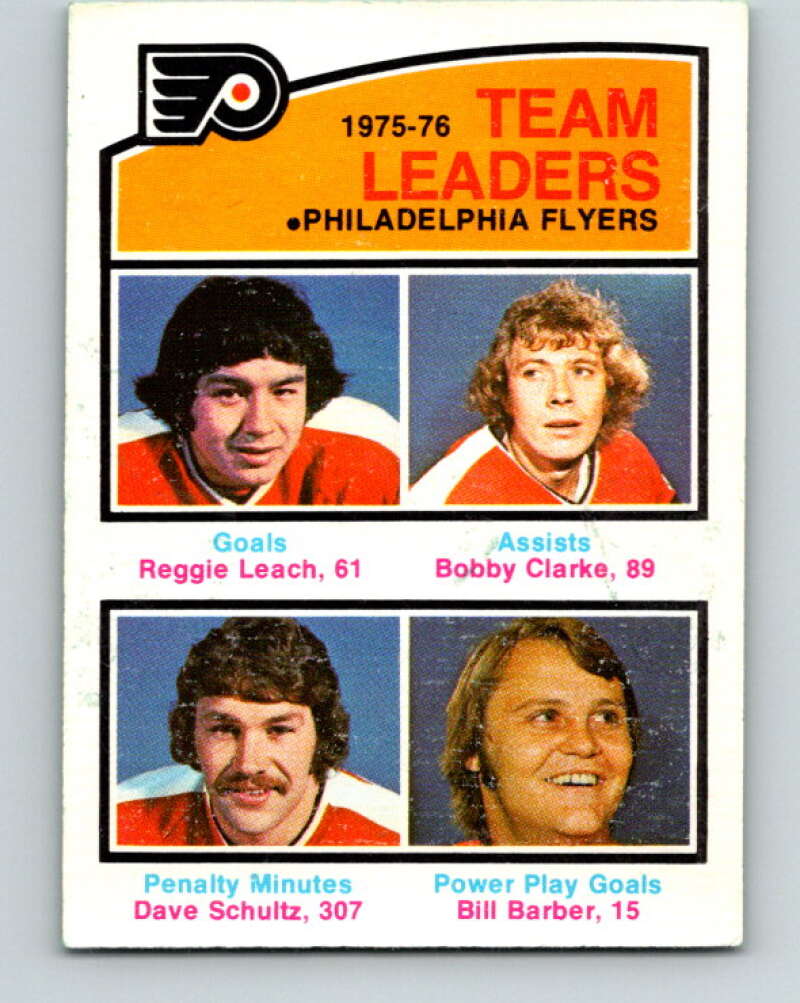 1976-77 O-Pee-Chee #390 Gilbert/Vickers/Vadnais/Esposito TL V2396