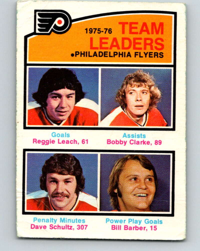 1976-77 O-Pee-Chee #390 Gilbert/Vickers/Vadnais/Esposito TL V2397